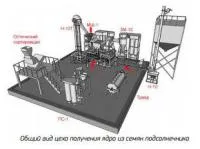 Цех получения ядра из семян подсолнечника