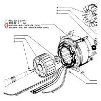 101302000 Статор CHOPPER для MOSA MSG CHOPPER, MSG200S, MS200