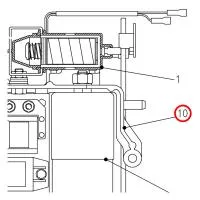 101045600 Соленоид (электромагнит) для MOSA MSG CHOPPER, MSG200S, MS200